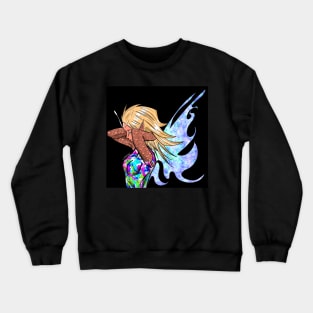 the light mandala fairy in ecopop magical sorcery Crewneck Sweatshirt